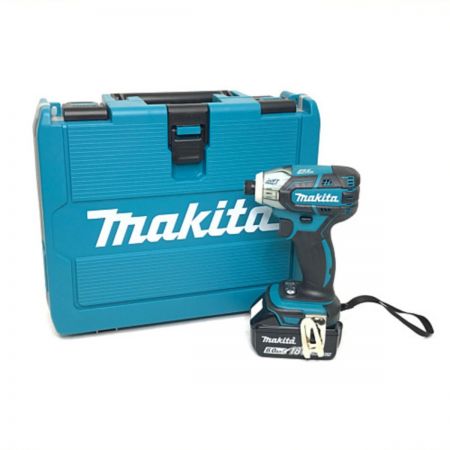  MAKITA マキタ インパクトドライバ 未使用品 充電器・充電池2個・ケース付 コードレス式 18v  TS141DRGX ブルー