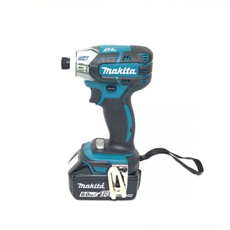  MAKITA マキタ インパクトドライバ 未使用品 充電器・充電池2個・ケース付 コードレス式 18v  TS141DRGX ブルー