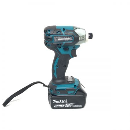  MAKITA マキタ インパクトドライバ 未使用品 充電器・充電池2個・ケース付 コードレス式 18v  TS141DRGX ブルー