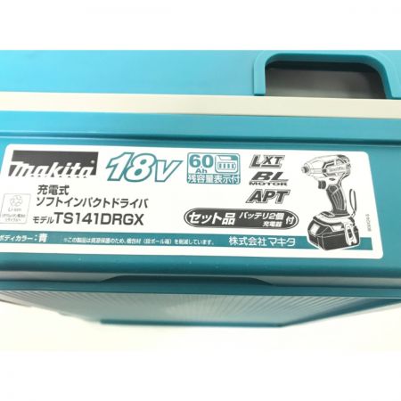  MAKITA マキタ インパクトドライバ 未使用品 付属品完備 コードレス式 18v TS141DRGX ブルー