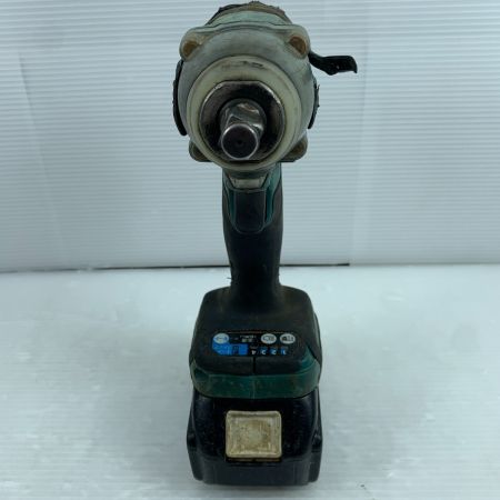  MAKITA マキタ インパクトレンチ　使用感有　充電器・充電池2個・ケース付 コードレス式 18v TW300DRGX ブルー