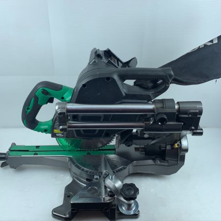  HiKOKI ハイコーキ スライド丸のこ　集塵袋付　本体のみ コードレス式 165mm 36v 2021年製 美品 C3606DRB グリーン