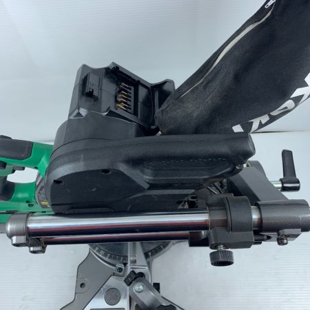  HiKOKI ハイコーキ スライド丸のこ　集塵袋付　本体のみ コードレス式 165mm 36v 2021年製 美品 C3606DRB グリーン