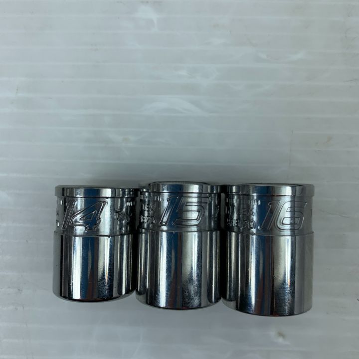 Snap-on スナップオン 3/8 FDX シャローソケットセット 8mm～19ｍｍ 12個セット 212YFSMY ｜中古｜なんでもリサイクルビッグバン