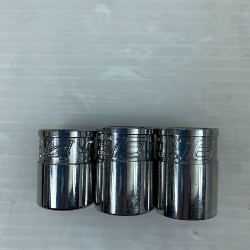 中古】 Snap-on スナップオン 3/8 FDX シャローソケットセット 8mm