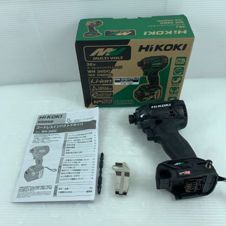  HiKOKI ハイコーキ インパクトドライバ 本体のみ コードレス式 36v 美品 WH36DC ブラック