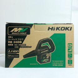 κκ HiKOKI ハイコーキ ブロワ 未使用品 本体のみ コードレス式 RB36DB グリーン Sランク