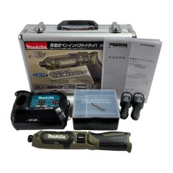 κκ MAKITA マキタ ペンインパクトドライバ　未使用品 付属品完備 コードレス式 7.2v TD022DSHXO オリーブ Sランク