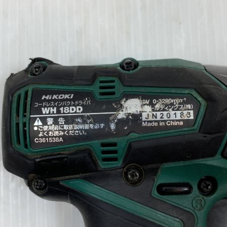  HiKOKI ハイコーキ 電動工具 インパクトドライバ コードレス式 18v 20183 WH18DD グリーン