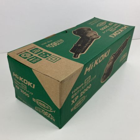 ЗЗ HiKOKI ハイコーキ 100mm 100V ディスクグラインダー 砥石 レンチ付 XP2000 ブラック