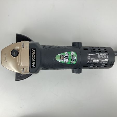 ЗЗ HiKOKI ハイコーキ 100mm 100V ディスクグラインダー 砥石 レンチ付 XP2000 ブラック