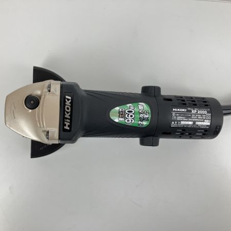 ЗЗ HiKOKI ハイコーキ 100mm 100V ディスクグラインダー 砥石 レンチ付 XP2000 ブラック