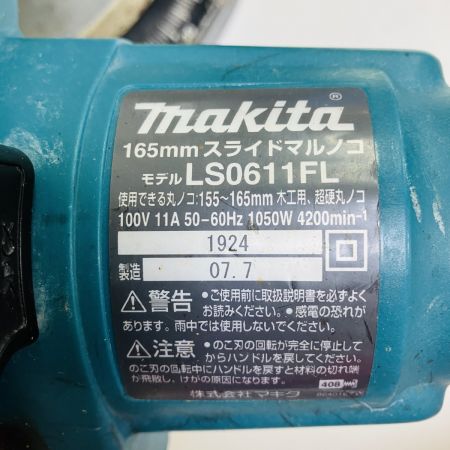 ЗЗ MAKITA マキタ 100v 165mm スライド丸のこ LS0611FL グリーン