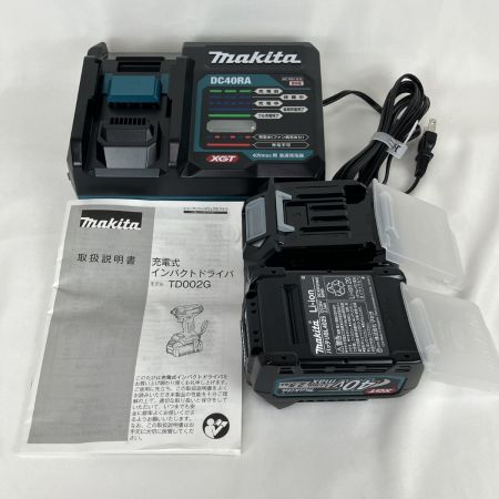 ЗЗ MAKITA マキタ 40V インパクトドライバ 充電器 バッテリー×2 ケース付 TD002G イエロー