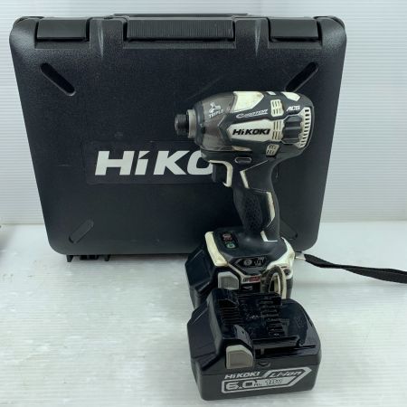  HiKOKI ハイコーキ インパクトドライバ  バッテリー2個・ケース付 コードレス式 18v WH18DDL2 ホワイト