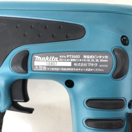 ДД MAKITA マキタ ピンタッカー ケース付 コードレス式 14.4v 18407 PT350D ブルー