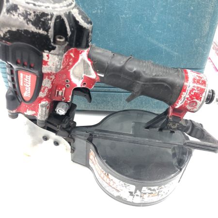 ДД MAKITA マキタ エア釘打ち 程度C ケース付 高圧 138 使用感有 AN511HB レッド×ブラック