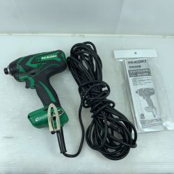 κκ HiKOKI ハイコーキ 電動工具 インパクトドライバ 本体のみ コード式 12mm 10024 WH12VE グリーン Aランク