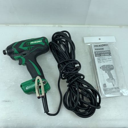  HiKOKI ハイコーキ 電動工具 インパクトドライバ 本体のみ コード式 12mm 10024 WH12VE グリーン