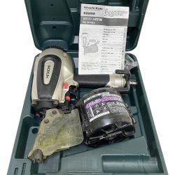 ЗЗ HITACHI 日立 90ｍｍ 常圧 ロール釘打ち機 取説 保護メガネ ケース付 NV90AB3 シルバー×ブラック Bランク