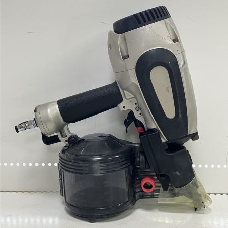 ЗЗ HITACHI 日立 90ｍｍ 常圧 ロール釘打ち機 取説 保護メガネ ケース付 NV90AB3 シルバー×ブラック