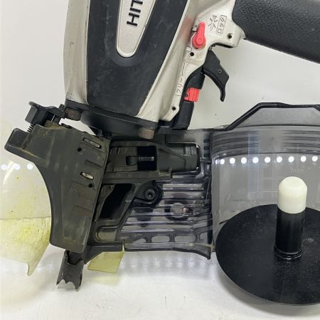 ЗЗ HITACHI 日立 90ｍｍ 常圧 ロール釘打ち機 取説 保護メガネ ケース付 NV90AB3 シルバー×ブラック