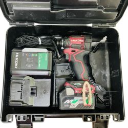 ЗЗ HiKOKI ハイコーキ 36v インパクトドライバ バッテリーx1 充電器 ケース付 WH36DC レッド Bランク