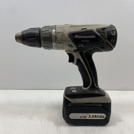  Panasonic パナソニック 電動工具 ドライバドリル コードレス式 21.6V 091021 EZ7960 ライトグレー