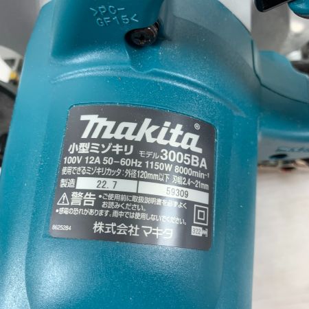  MAKITA マキタ 電動工具 ミゾキリ コード式 100V 2022年製 59309 3005BA グリーン