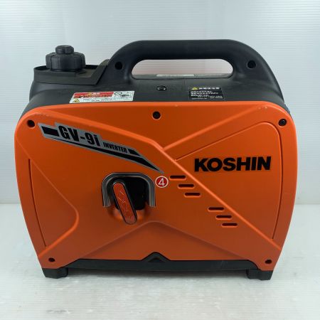  KOSHIN 大型機械 インバーター発電機 4サイクル 210721017 GV-9i オレンジ