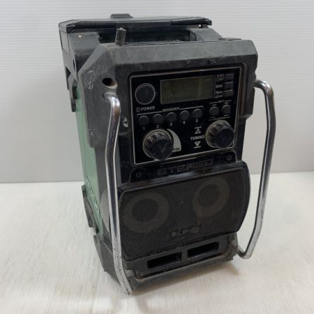  HITACHI 日立 工具 電動工具 バッテリー式ラジオ コードレス式 N831353 アンテナ折れあり UR18DSL2 グリーン