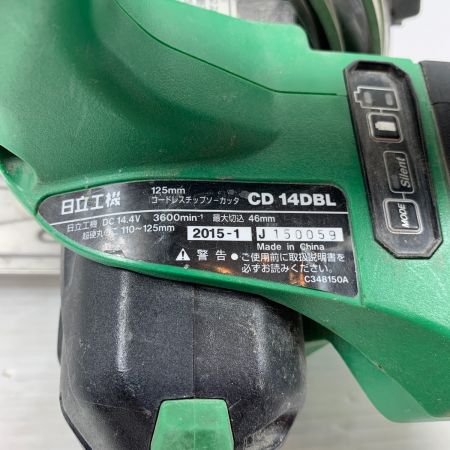  HITACHI 日立 電動工具 チップソーカッター  コードレス式 125mm 14.4v J150059 CD14DBL グリーン