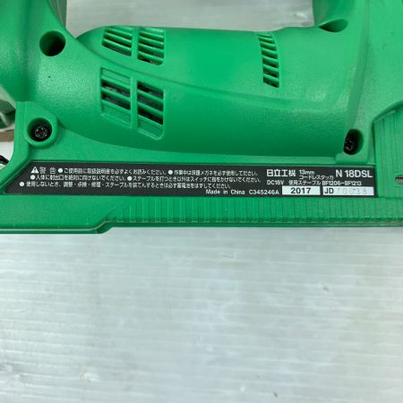  HITACHI 日立 電動工具 電動タッカ ケース付 コードレス式 13mm 18v 2017年製 70038 N18DSL グリーン