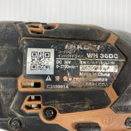 HiKOKI ハイコーキ 電動工具 インパクトドライバ コードレス式 36v J6206149xxx WH36DC キャメル