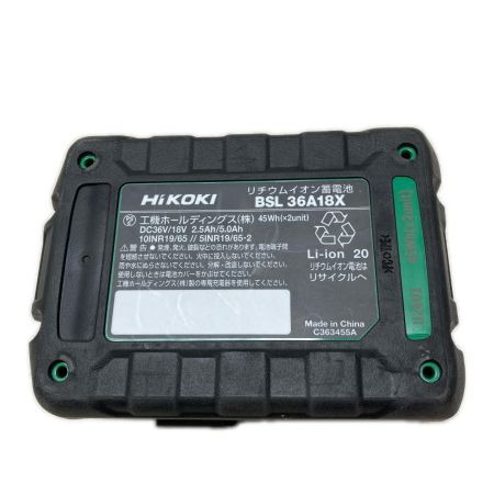 HiKOKI ハイコーキ バッテリー 36v 未使用品 BSL36A18X ブラック