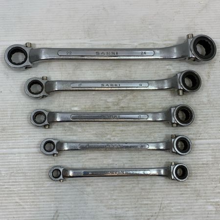 sanki ハンドツール ラチェットレンチ sanki 程度B 5本セット