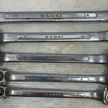  sanki ハンドツール ラチェットレンチ sanki 程度B 5本セット