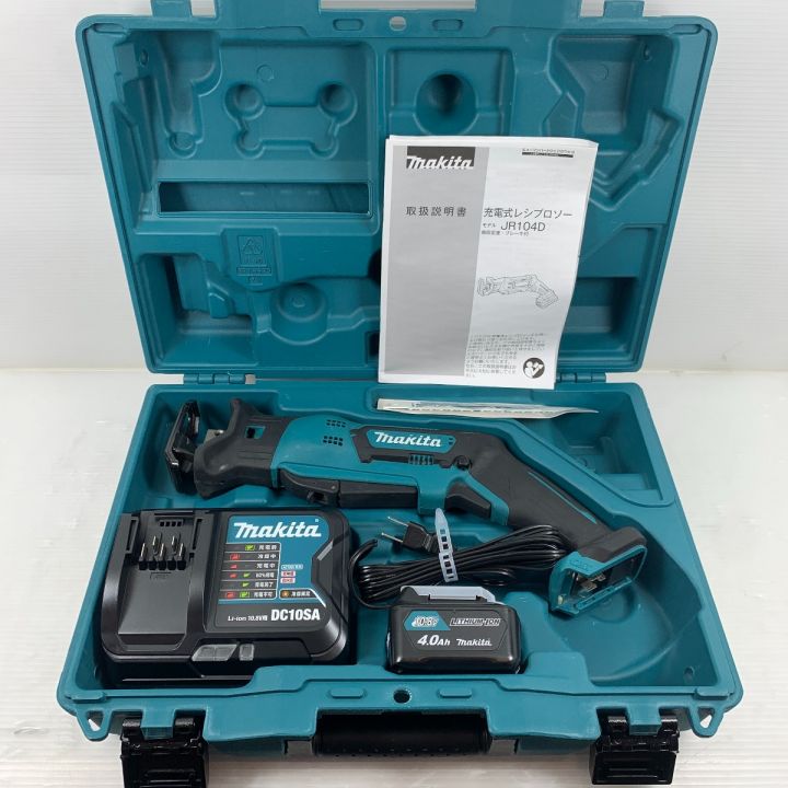 MAKITA マキタ 電動工具 レシプロソー 充電器・充電池1個・ケース付 コードレス式 10.8v 0005175 JR104D ブルー｜中古 ｜なんでもリサイクルビッグバン