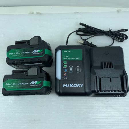  HiKOKI ハイコーキ 電動工具 ディスクグラインダー 充電器・充電池2個・ケース付 コードレス式 100mm 36v 2024年製 J341954 G3610DC グリーン