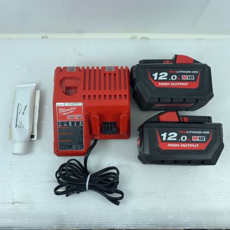  Milwaukee 工具関連用品 ハンマードリル 充電器・充電池2個・ケース付 コードレス式 18v 2021年製 JF01R8005 M18FHM レッド