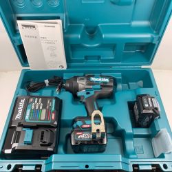 κκ MAKITA マキタ 電動工具 インパクトレンチ 充電器・充電池2個・ケース付 コードレス式 40v 27060 TW001GRDX ブルー Sランク