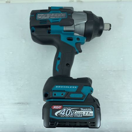  MAKITA マキタ 電動工具 インパクトレンチ 充電器・充電池2個・ケース付 コードレス式 40v 27060 TW001GRDX ブルー