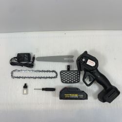 κκ GROCERY 工具 チェーンソー 充電池1個・ケース付 コードレス式 21v ブラック Aランク