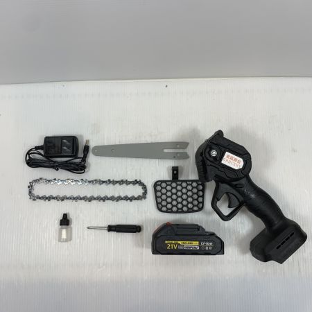  GROCERY 工具 チェーンソー 充電池1個・ケース付 コードレス式 21v ブラック