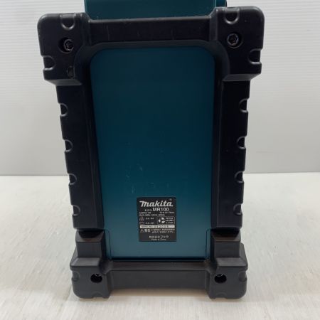  MAKITA マキタ 工具関連用品 コードレスラジオ コードレス式 18v 062005 ACアダプタ欠品 MR100 ブルー