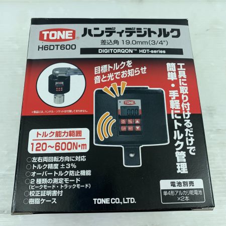  TONE トネ 工具関連用品 ハンディデジトルク H6DT600