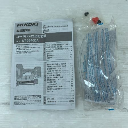  HiKOKI ハイコーキ 電動工具 仕上釘打ち機 コードレス式 36v J710055 NT3640D グリーン×ブラック
