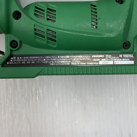  HiKOKI ハイコーキ 工具 タッカ  コードレス式 13mm 18v 2021年製 J410103 N18DSL グリーン