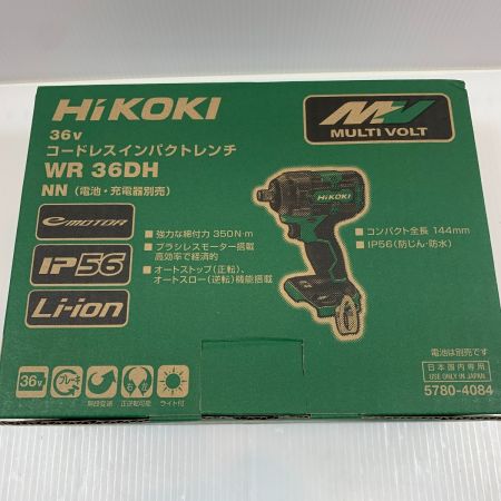  HiKOKI ハイコーキ 電動工具 インパクトレンチ コードレス式 36v WR36DH グリーン
