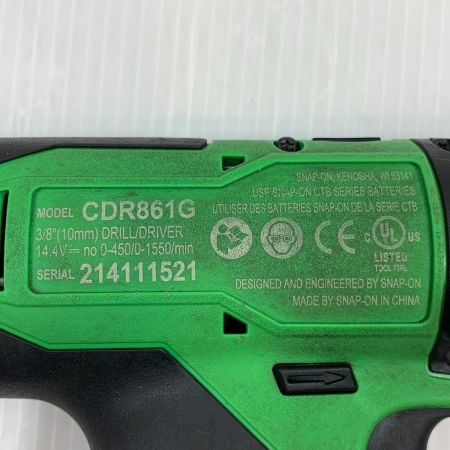  Snap-on スナップオン 電動工具 ドライバドリル コードレス式 14.4v 214111521 CDR861G グリーン